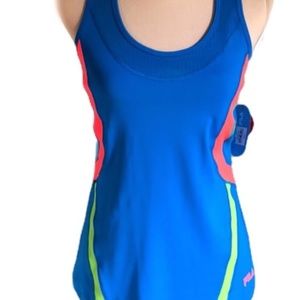 Fila Colorblock Tank Top Sz M w/Built-in Bra